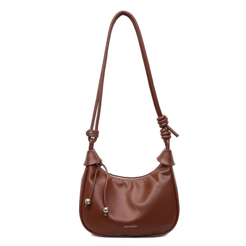

Original design bag women s 2025 new dumpling bag one-shoulder underarm bag commuter large-capacity crossbody bag коричневий