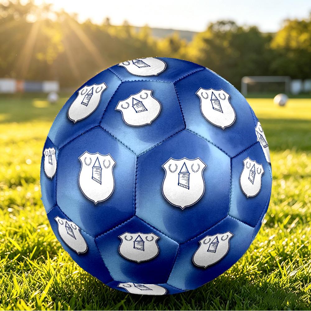 Everton FootballPrinted Size 5 Soccer Ball, Anti Slip Adult Match Football Souvenir for Football Fans
