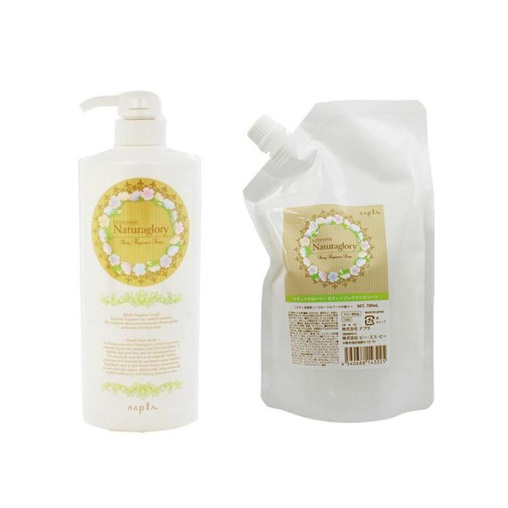 NAPLA Natura Glory Body Fragrance Soap 750ml  Refill 700ml