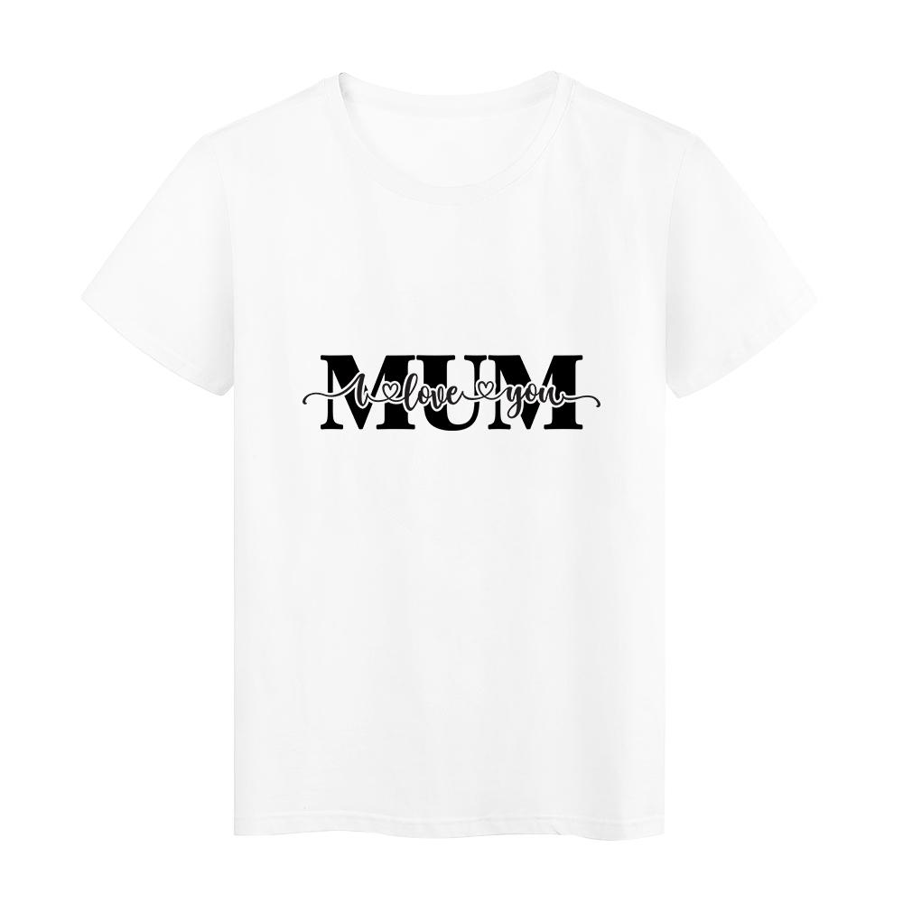 Ropa Odzież estetyczna Grunge Tshirt Kobiety Moda Matka S Dzień z nadrukiem O Neck T Shirt Harajuku
