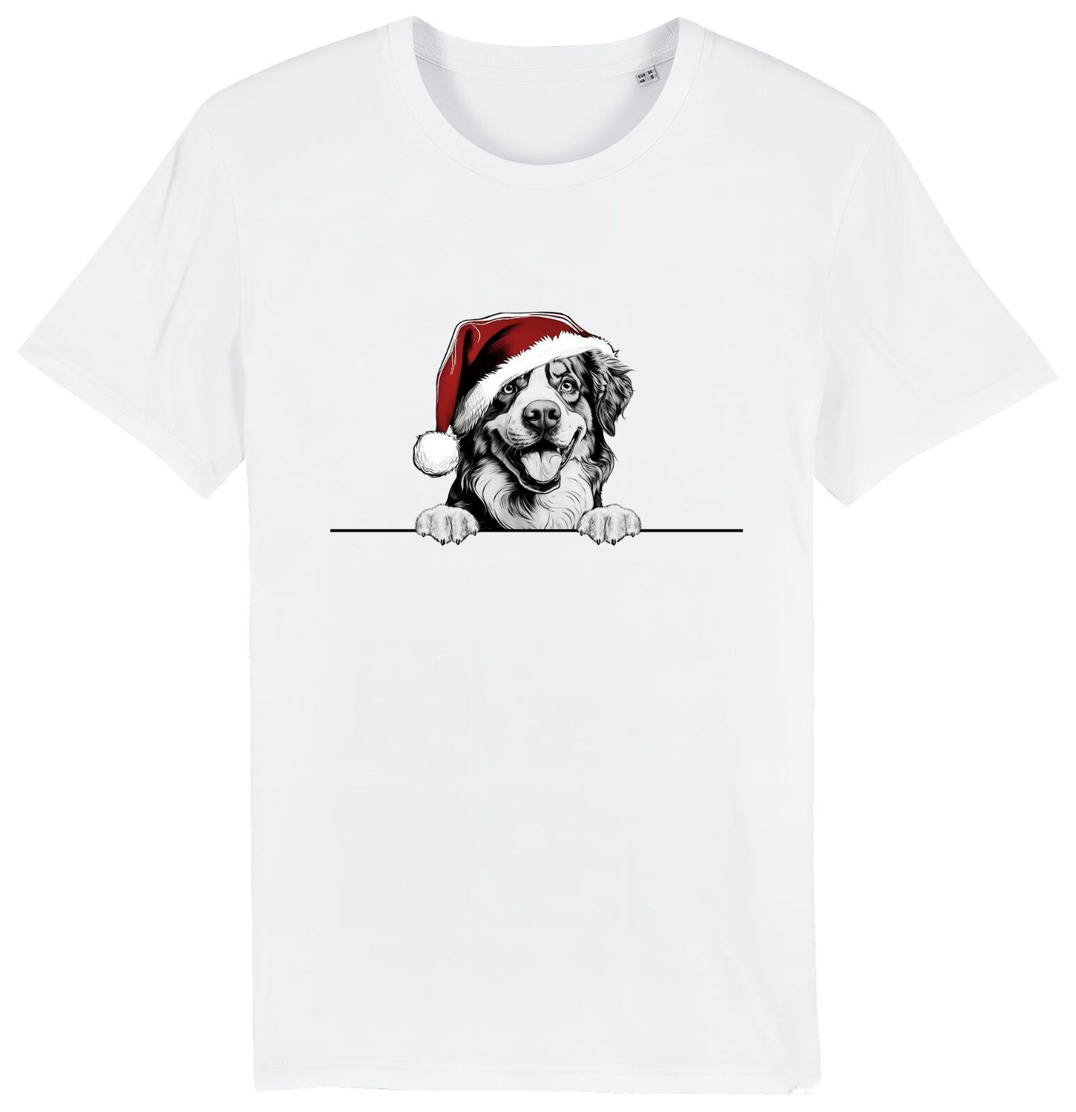BERNESE MOUNTAIN Christmas Dog T-Shirt Mens Womens Tees Top Mens Womens Dogs Stocking Filler S