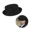 Lightweight Gentleman Derby Hat Carnival Soft Trilby Hat for Masquerade Party