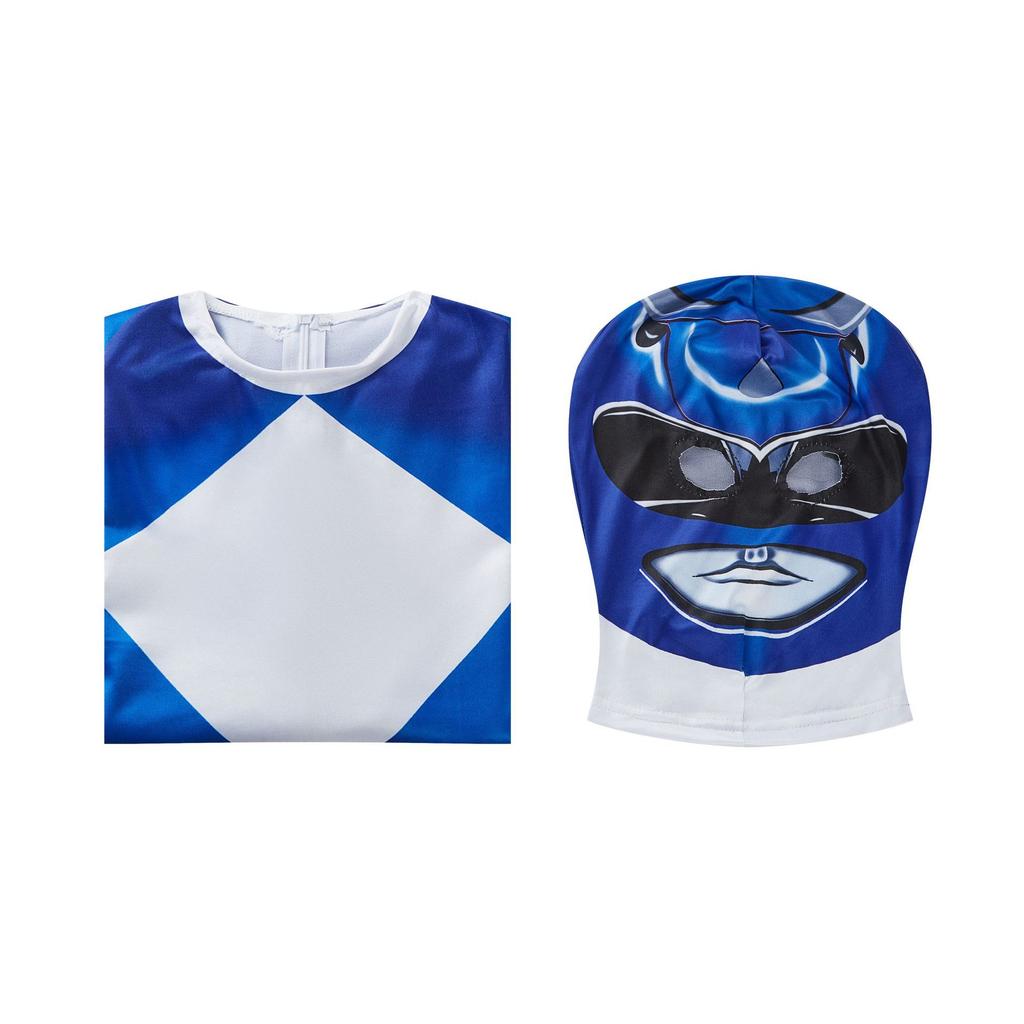 Kids Power Dinosaur Team Jumpsuit Mask Halloween Cosplay Costumes Boys Girls Halloween Party Zentai Rangers Role Playing Outfit