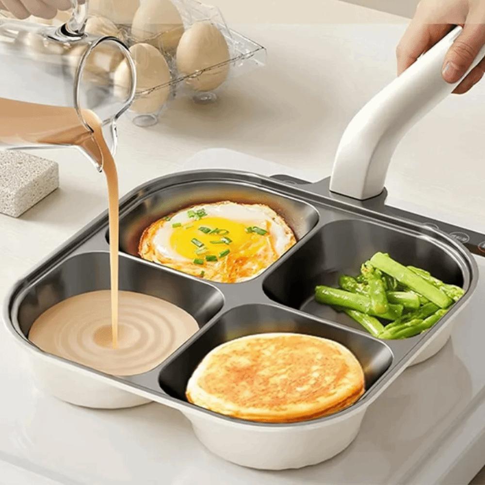 Ergonomic Handle Breakfast Frying Pan Nonstick Breakfast Skillet Universal Pancake Pan  Steak