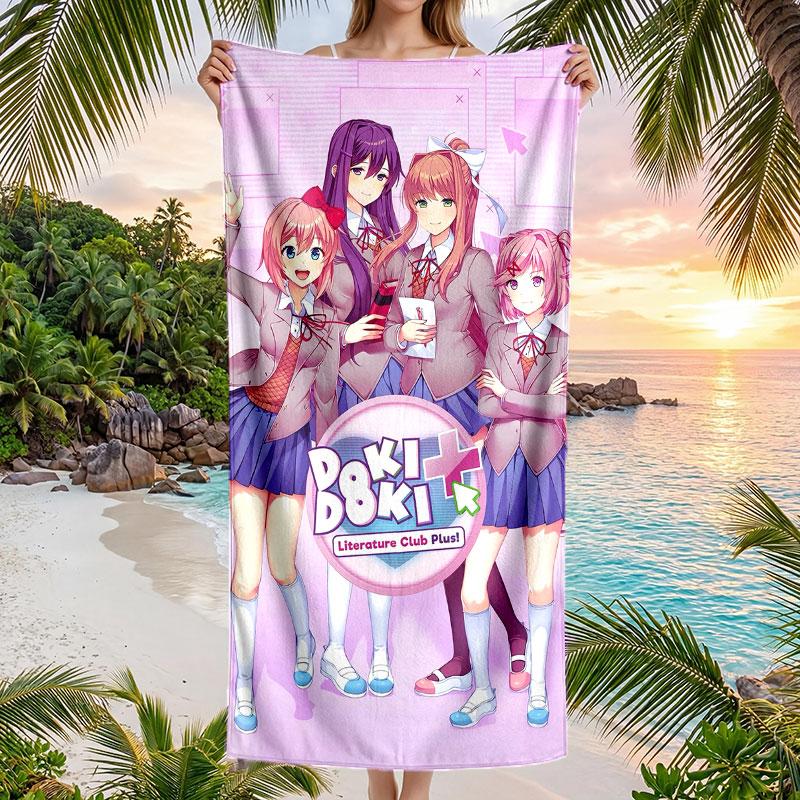 Large Beach Towel Quick Dry Absorbent Towel For Beach IndoorDoki Doki Literature Club