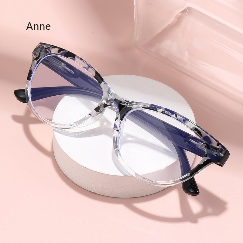 

Cat Eyes Flat Eyeglasses for Women Anti Blue Light Retro Transparent Fashion Glasses Optical Frame Reading Glasses Women 4