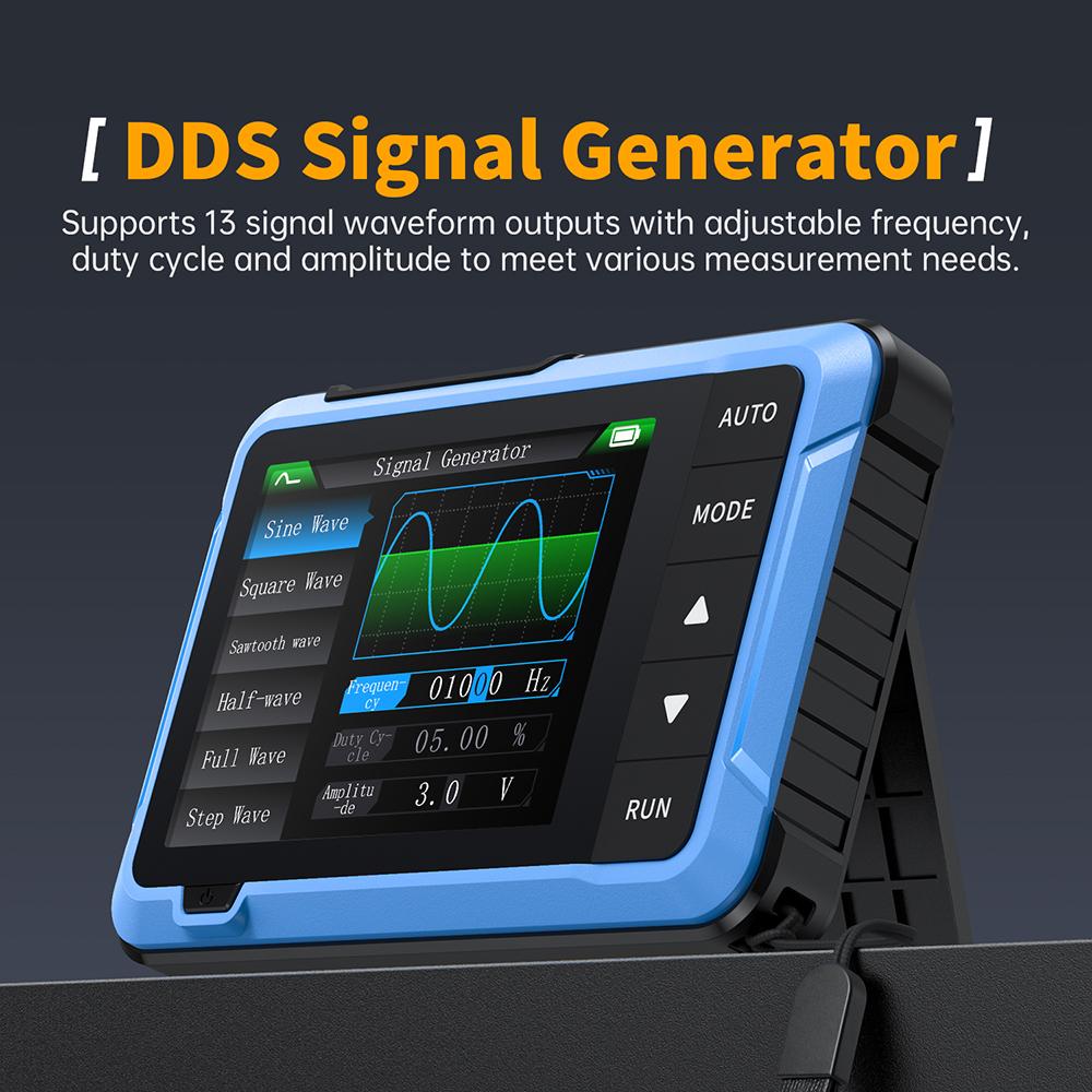 DSO510 2 IN 1 Portable Digital Oscilloscope Signal Generator 48MS/s Sampling Rate 10MHz Bandwidth Electronic Repair Tool