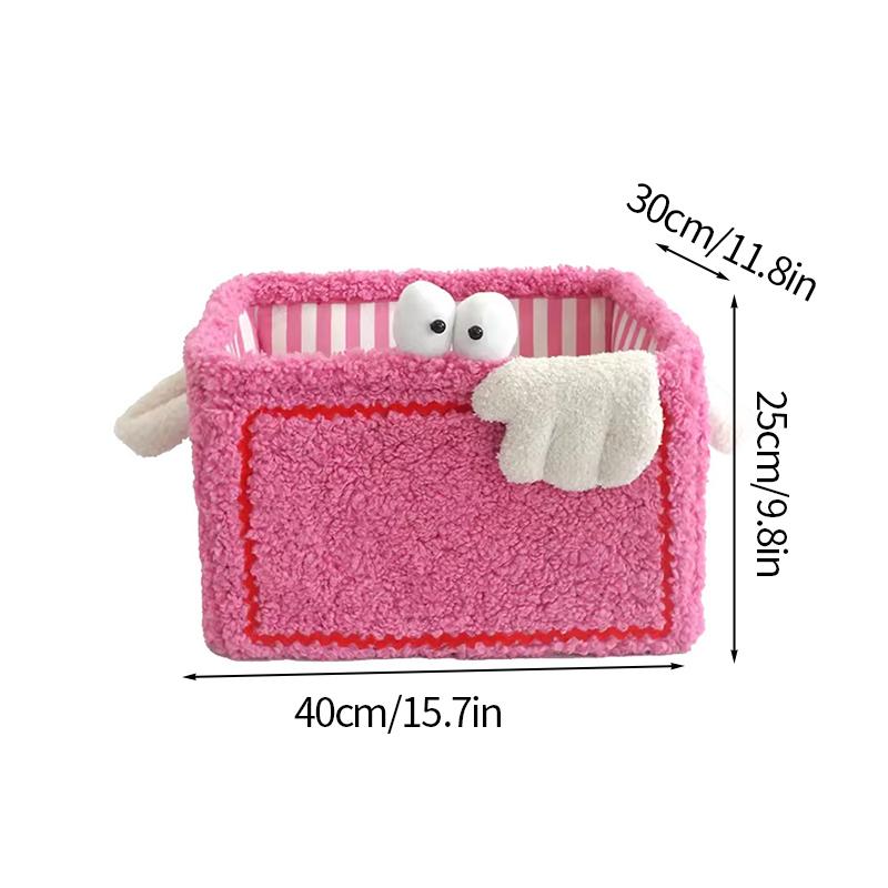 Coș de depozitare rufe Coș de depozitare decorativ Accesoriu birou Coș de depozitare pentru living Coș drăguț organizator dulap Cutie pentru jucării
