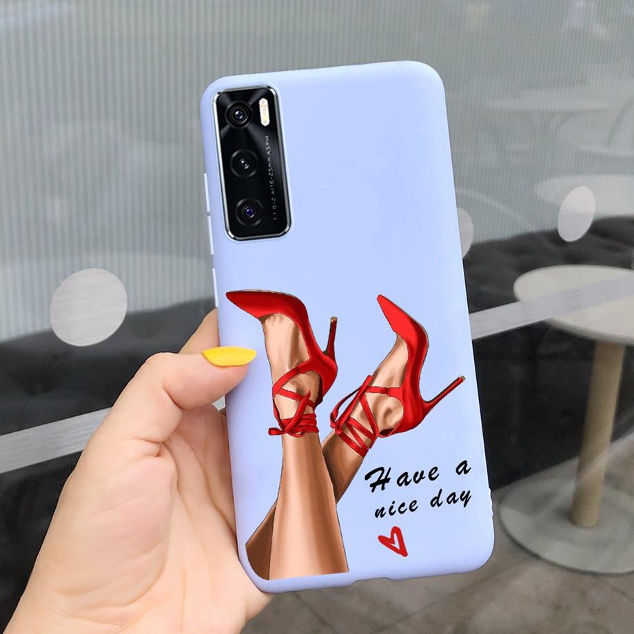 For Vivo Y70 Case 6.44'' Fashion Girls Soft TPU Silicone Back Cover For Vivo Y70 2020 Y 70 With NFC Phone Cases for vivoY70 Bag