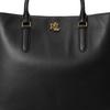 Bolsa de Mão Grande de Couro Marcy Lauren Ralph Lauren Walrbag08920098001