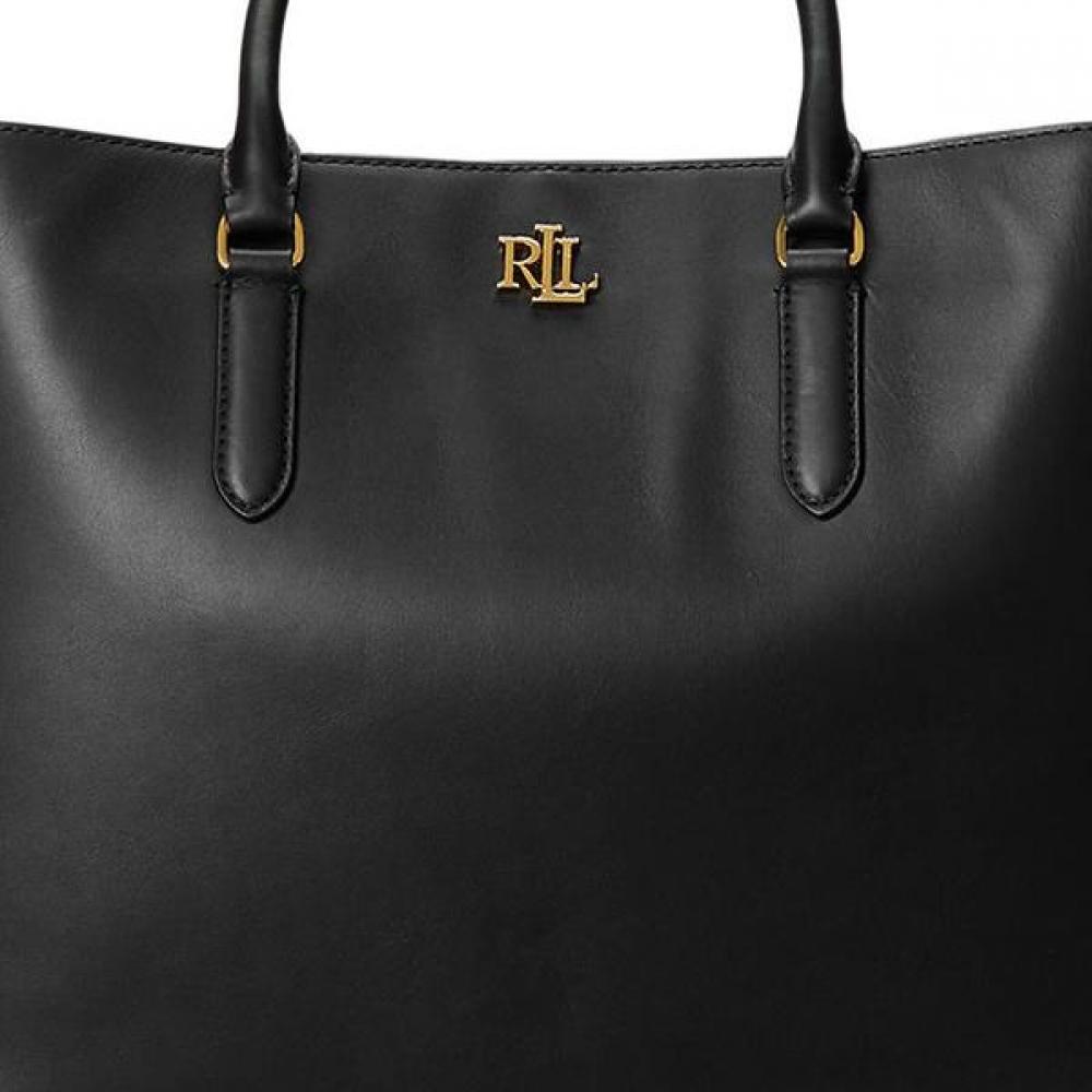 Bolsa de Mão Grande de Couro Marcy Lauren Ralph Lauren Walrbag08920098001
