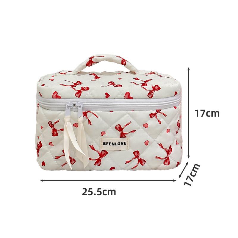 Portable Makeup Case With Cube Shape And Polyester Fabric For Travel And Home Use