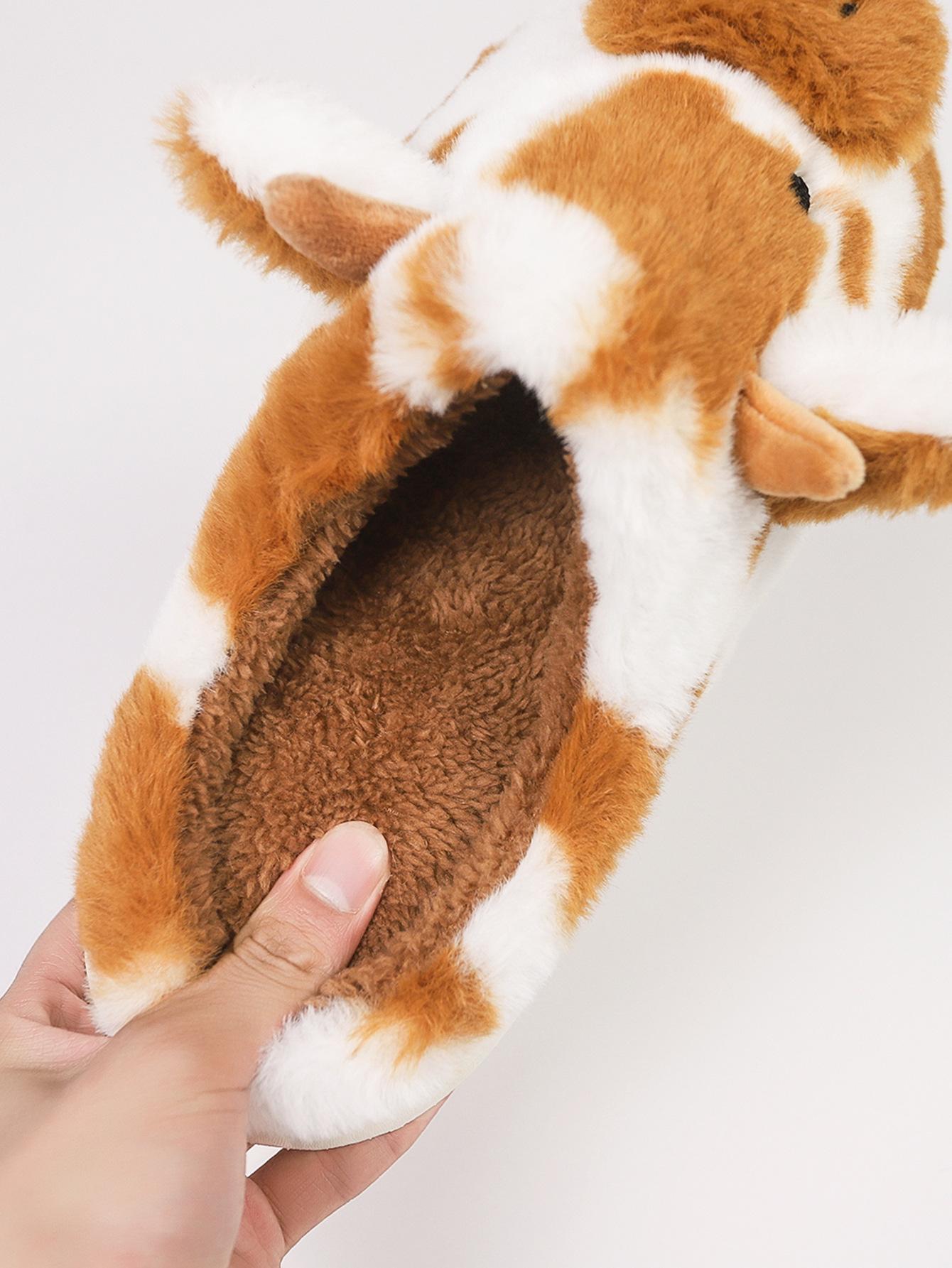 Новые женские домашние тапочки мужские пушистые домашние тапочки для спальни теплые — фото 5