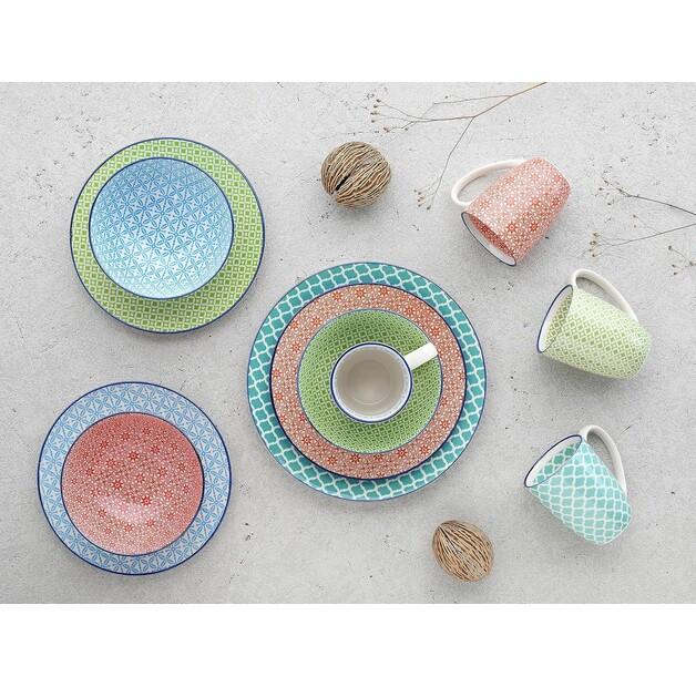 CreaTable Mediterranean Combined Tableware Set, 16 Pieces (17362)