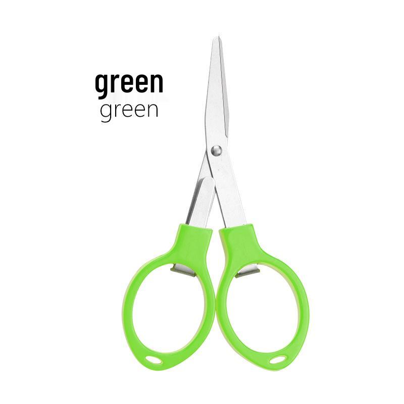 Compact Multi-Functional Zinc Alloy Folding Scissors for Paper Cutting & Outdoor Travel