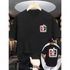 Men'S Graphic T-Shirt - Black Car Back Design with Hurst Shifters Logo , Events And Daily Summer Wear,Material Impregnable Casual Shirt