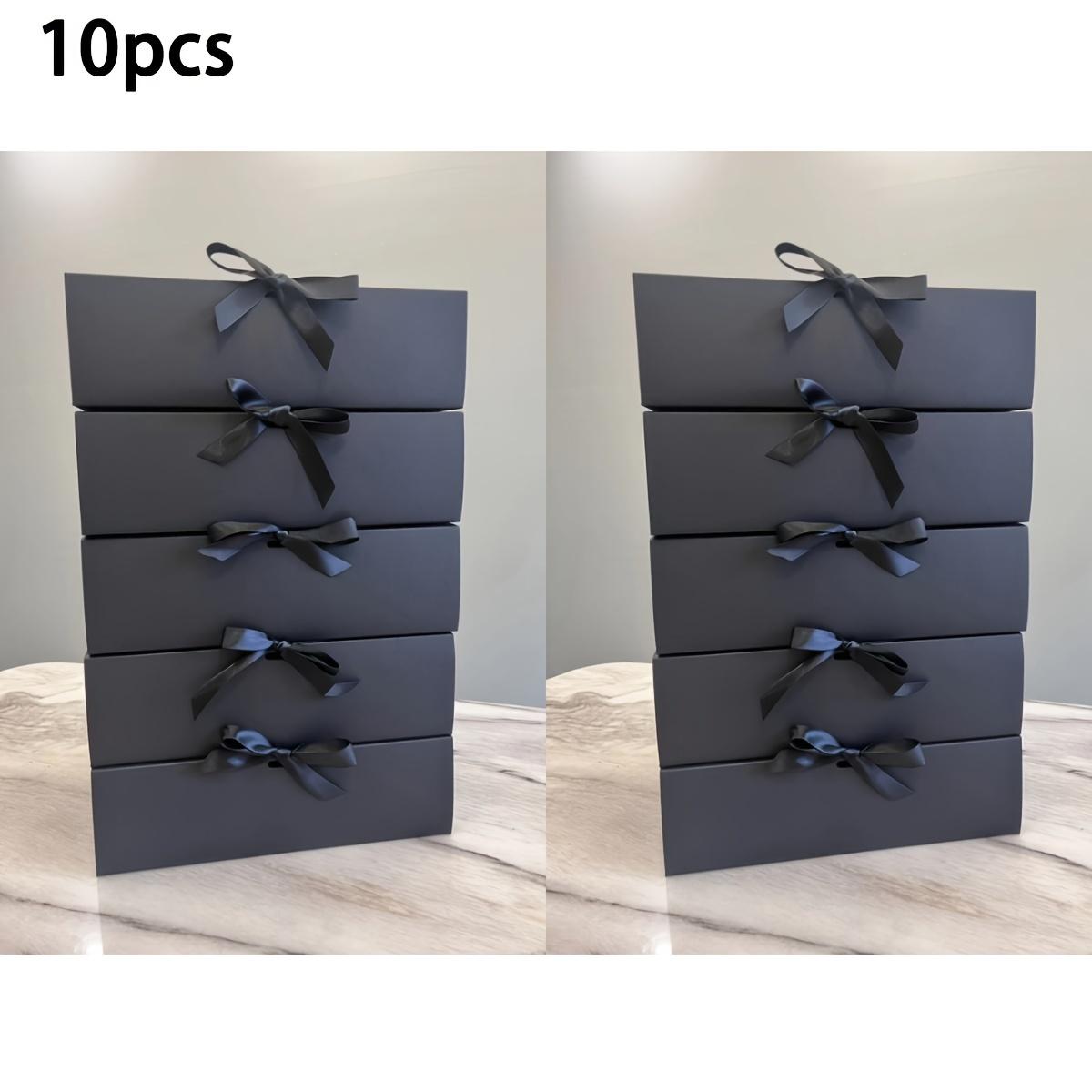 

10 шт., большая белая подарочная коробка «все в одном», подарочная упаковочная коробка с лентой, коробка для хранения подарков, праздничные принадлежности, принадлежности для дня рождения, принадлежности для вечеринок 10pcs