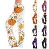Damen Loungehose mit Kordelzug und Halloween-Print, lässig, volle Länge, entspannte Passform, Schlafanzughose für den Alltag