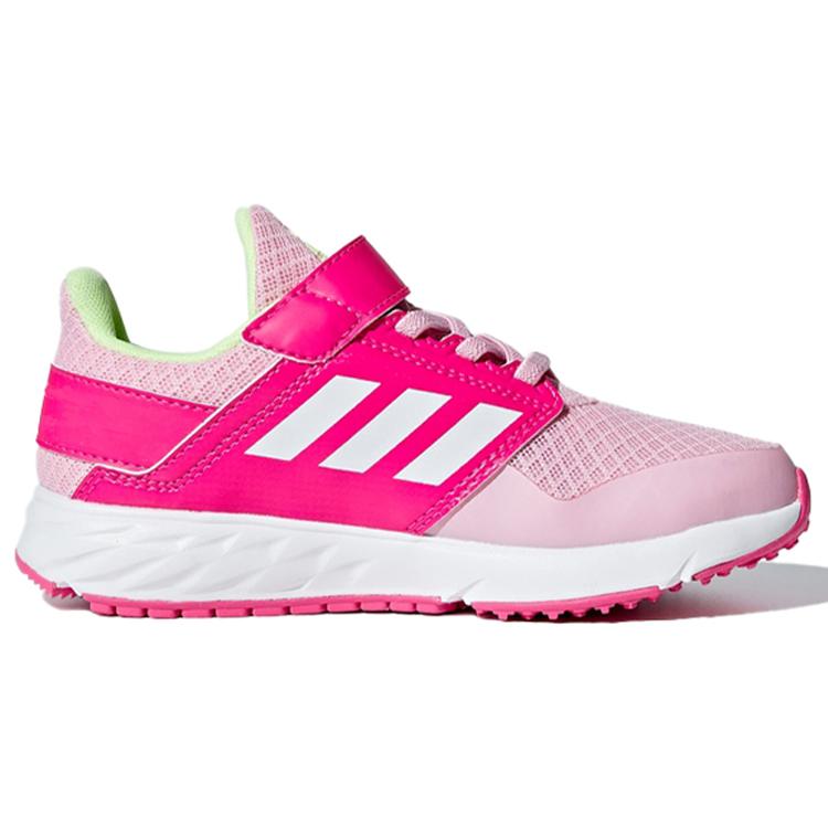 New Adidas Fortafaito El K Slip Resistant Low Top Kids' Running Shoes Pink White Kids' F36104