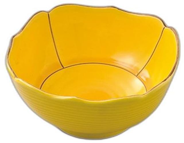 

Yellow Glazed Square Bowl x x Small Reinforced Setomonohonpo [12.2 12.2 6cm] Bowl, Porcelain,