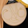Korean-Style Gold Plated Stainless Steel Double Layer Heart Pendant Jewelry Set
