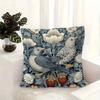 Vintage William Morris Bird Strawberry Pillow Cover Boho Floral Cushion Case Cottagecore Home Decor Bird Lover Gift