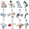 Copper Snowman Penguin Red Wine Winter Series Charms Beads Fit 3Mmoriginal Bracelets Fine Diy Jewelry Gift