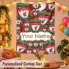 Liverpool Personalisierte Wandteppich Benutzerdefinierter Name Text Polyester Hängende Dekoration Haus Zimmer