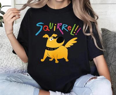 Pixar UP Dug Squirrel Pose TShirt Size S 4XL