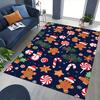 Christmas Gingerbread Man Chair Mat - Anti-Slip Rug for Office, Home Decor, Living Room, Bedroom, Game Room & Dormitory Carpet (Anime Cartoon Design)