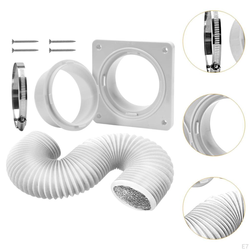 Dryer Vent Hose Connector Kit Premium Fits 4 inch Tubes Professional Adapter No