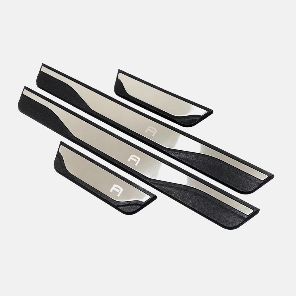 

For GWM Ora 03 Car Threshold Strip Funky Cat Door Sill Plate Pedal Protection Cover Auto Accessories 2024 2025 серебряный