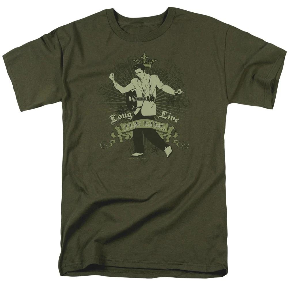 Elvis Presley - Long Live The King - Unisex Short Sleeve Children s T-shirt - Green 160