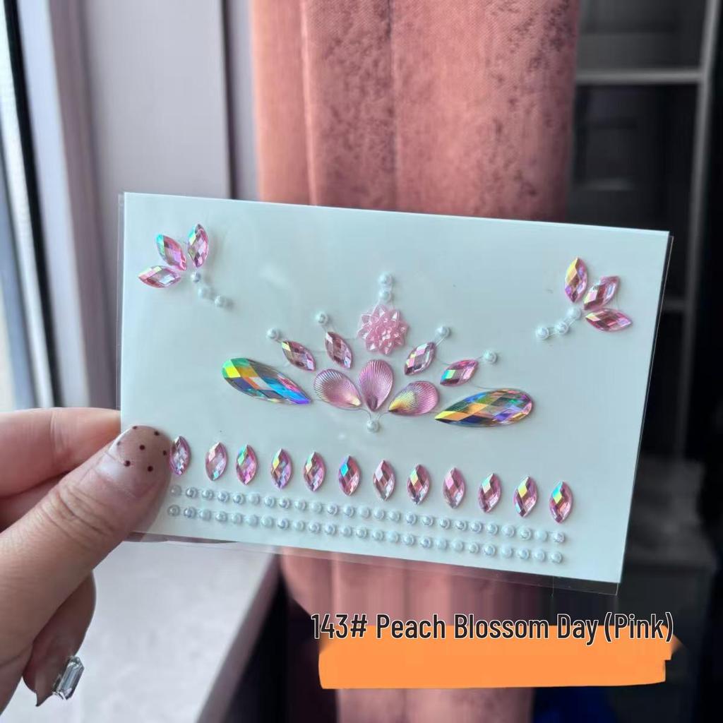 Kids' Vintage Rhinestone Face and Forehead Stickers