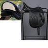 Leder Dressursattel mit doppeltem Sattelblatt und wechselbaren Kammern – Elegantes Cantle-Design