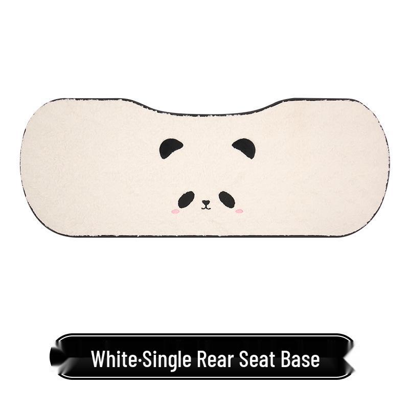 Panda Winter Plush Car Seat Cushion for Toyota bZ3, Corolla, RAV4, Rongfang, bZ5
