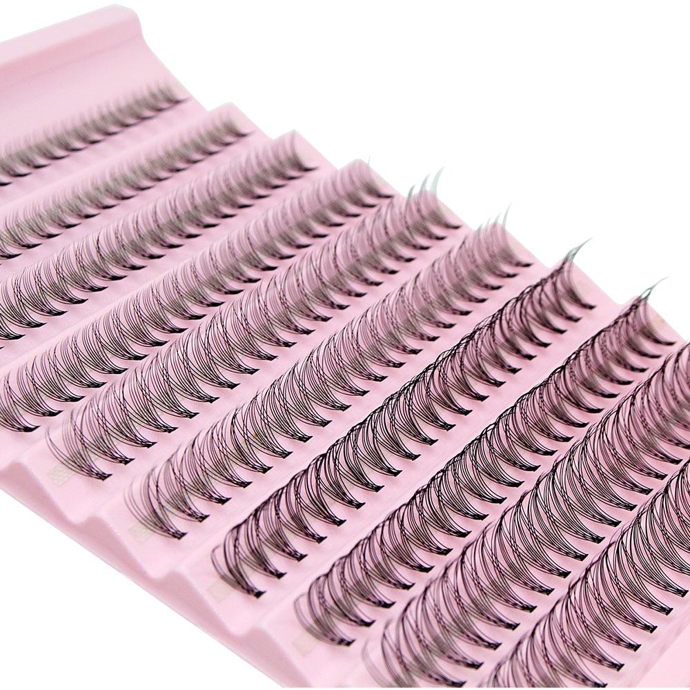 200pcs Super Bunch Natural Style 8-16mm Mix Eyelashes Cluster Russia Volume Eyelash Extension False Mink Lashes Makeup CIlios