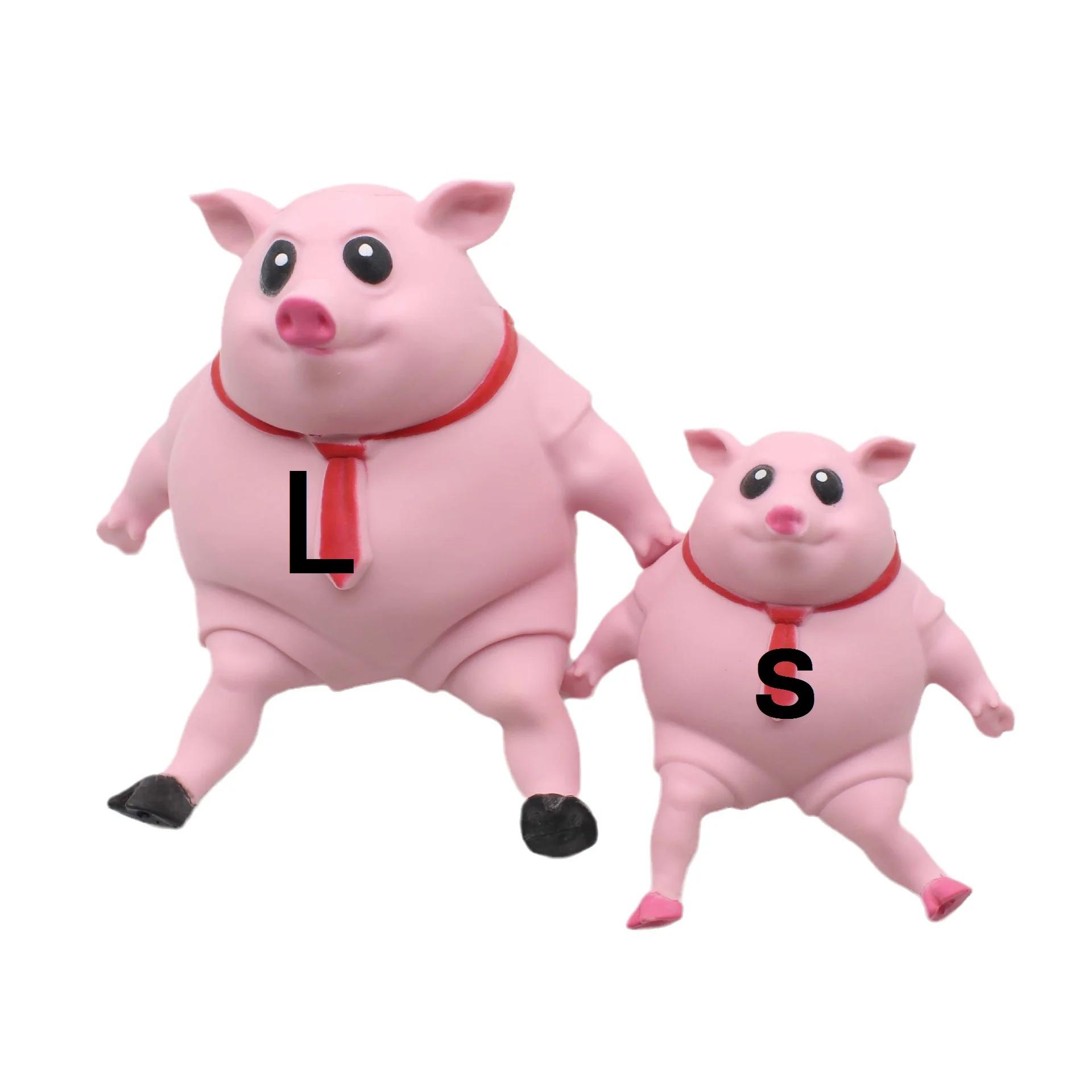 

New Kids Creative Cartoon Sand Carving Cute Pig Decompression Pinch Pig Music Decompression Toy Squishy Gift (As shown-7988)-