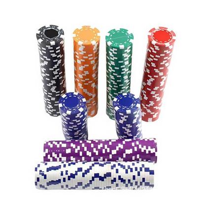 ABS Plastic Poker Chips for Texas Hold'em and Baccarat with Mahjong Coins