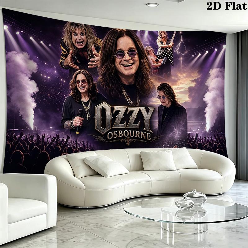 Ozzy Wall Tapestry Aesthetic Wall Hanging Printed Fabric Blanket Decorative Tapestries for Bedroom Living Room Home Decor