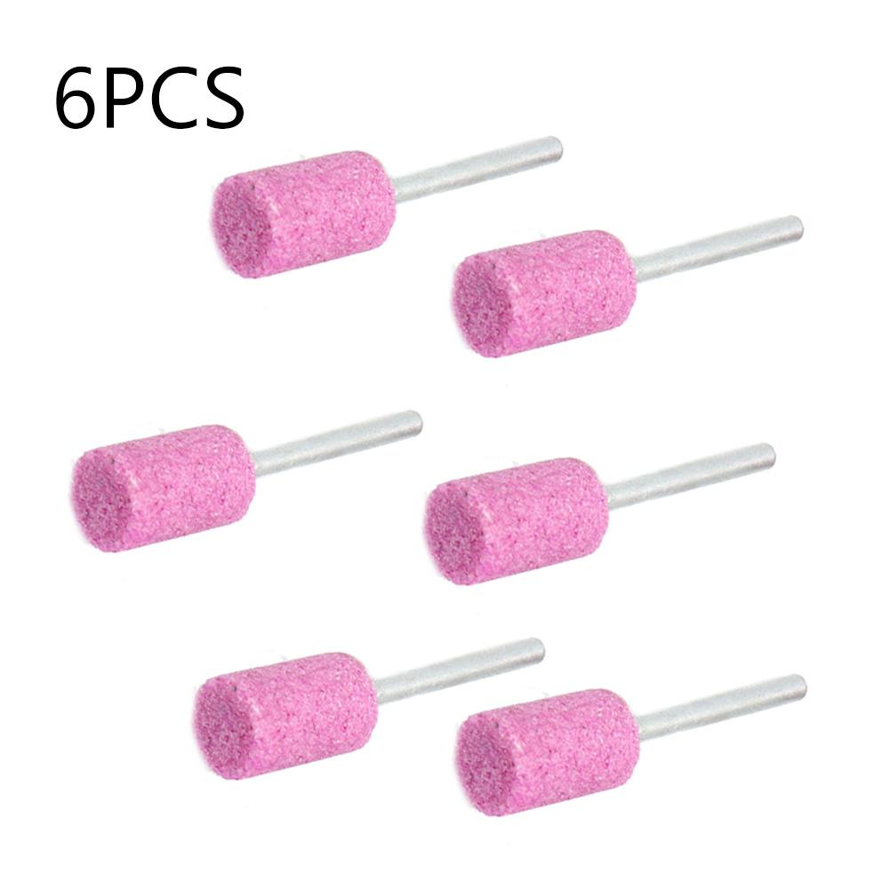 High quality Abrasive Mounted Stone Rotary Tool 10mm Grinding head Polishing 3mm Shank 6PCS Abrasive Mounted Grind Stone