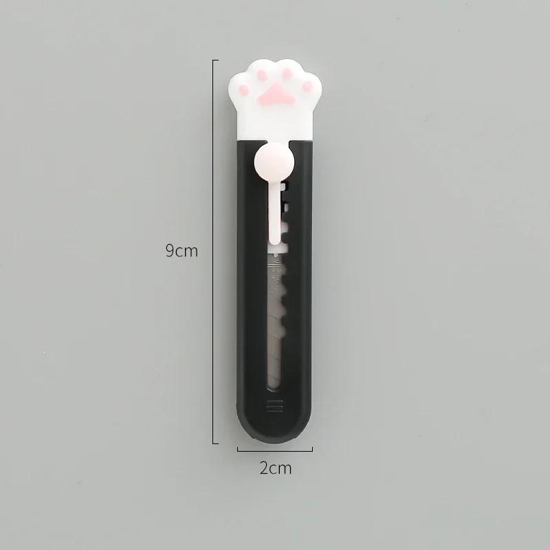 Ins Kawaii Dreamy Ballet Style Cat Paw Utility Knife Cute Girl Bow Wings Decoration Paper Cutter Mini Express Envelope Opener