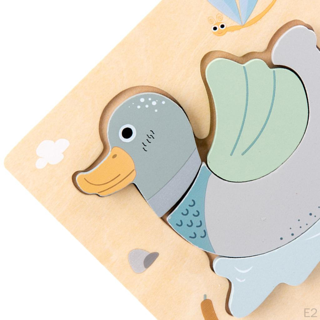 Animal Wooden Puzzle, Children' puzzle children toys Years Old Boys and Girls Educational