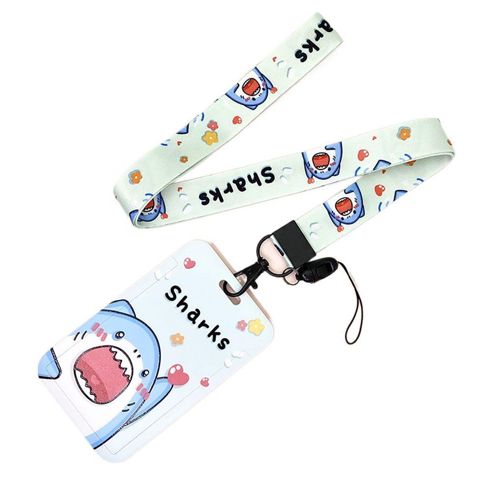 Roztomilý obal na karty dlouhé lanko ochranný obal držáky na ID karty pouzdro na karty studenti