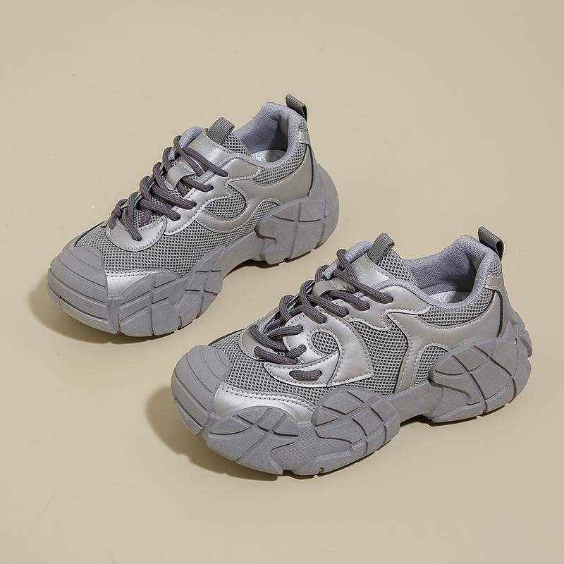 Fashion Sneakers Casual Women  Designer Octopus Sole Sports Shoes Fashion Leather Fabric Height Increased Platform Gym Shoes