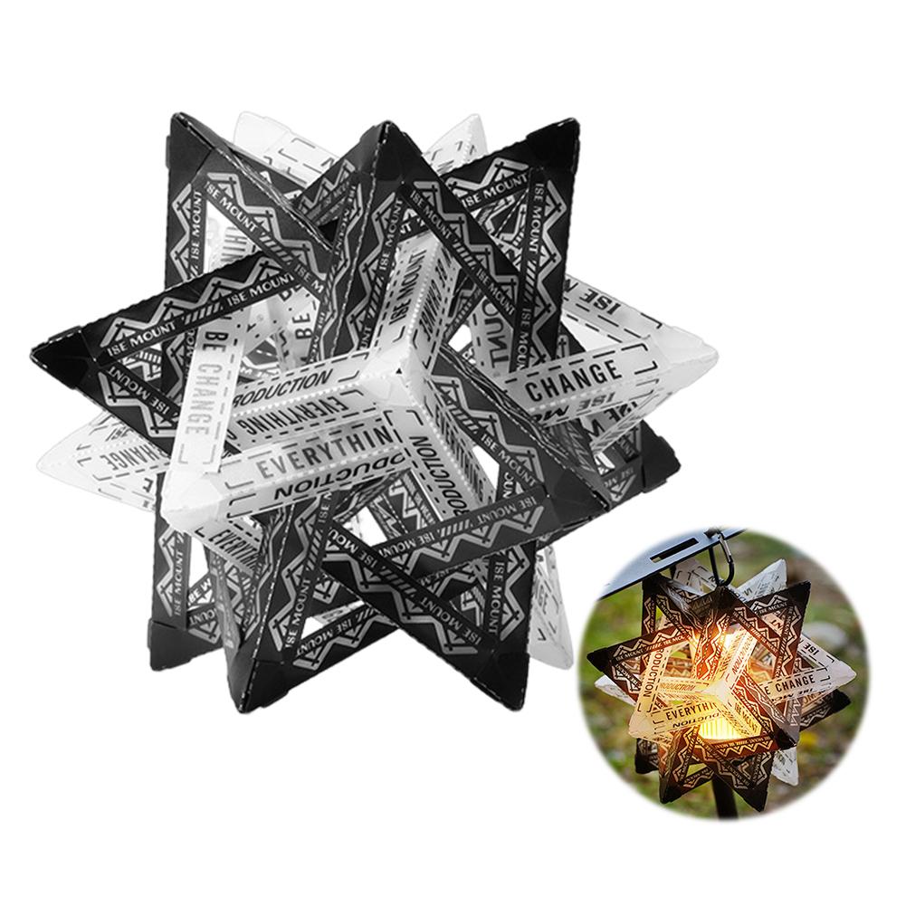 1PC DIY Camping Lamp Cover Waterproof Outdoor Lantern Shade Wear-Resistant Decorative Lampshade for Outdoor Camping Tent