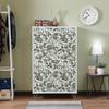 Retro Green Floral And Leaves Wallpaper Classic Peel And Stick Furniture Cabinet Sticker wWaterproof Kitchen Bathroom Wallpaper