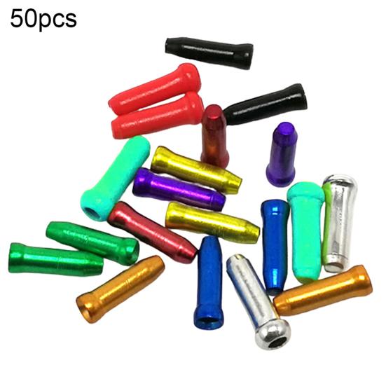 50Pcs Bike Bicycle Brake Shifter Inner Tips Shift Cables End Caps Cycling Parts