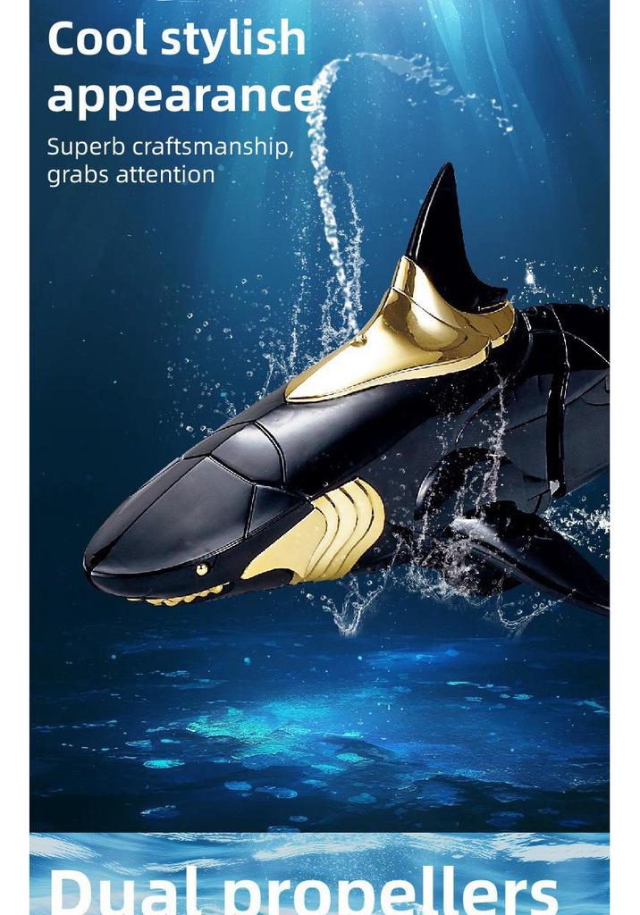 Remote Control Water Spray Shark Submarine for Kids 2.4G