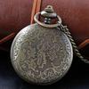 10pcs/lot Engraved Geometric Tools Quartz Pocket Watch Unisex Vintage Necklace Pendant Clock Men Women Student Gifts